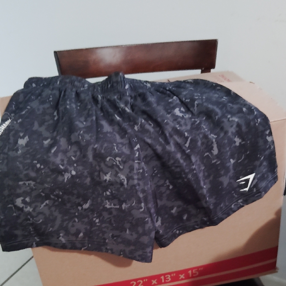 Gymshark Gray Camouflage Shorts